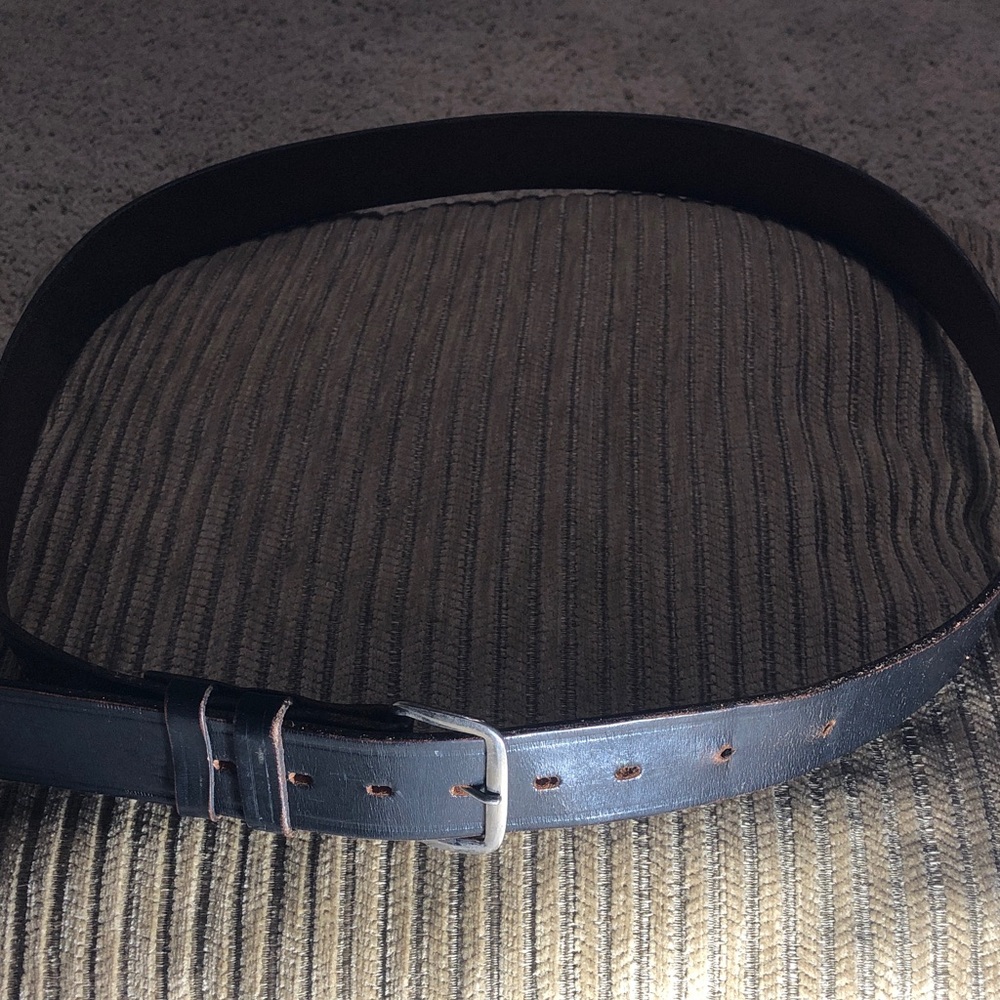 The Hercules Belt 1 3/8”Wide Vintage Thick Black Leather Men's Belt, Size 44